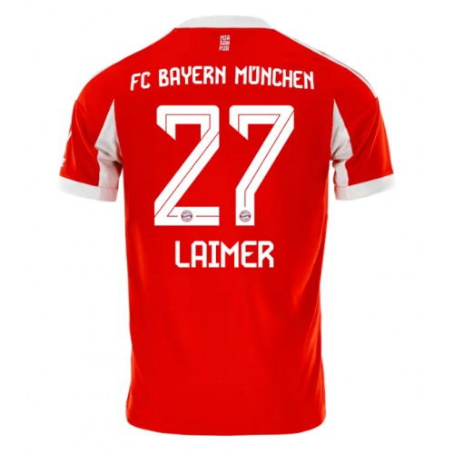 Lacne Muži Futbalové dres Bayern Munich Konrad Laimer #27 2025-26 Krátky Rukáv - Domáci Lacne Muži Futbalové dres Bayern Munich Konrad Laimer #27 2025-26 Krátky Rukáv - Domáci